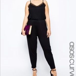 ASOS black lace jumpsuit